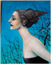 Blue Muse, painting by Peter Nevins